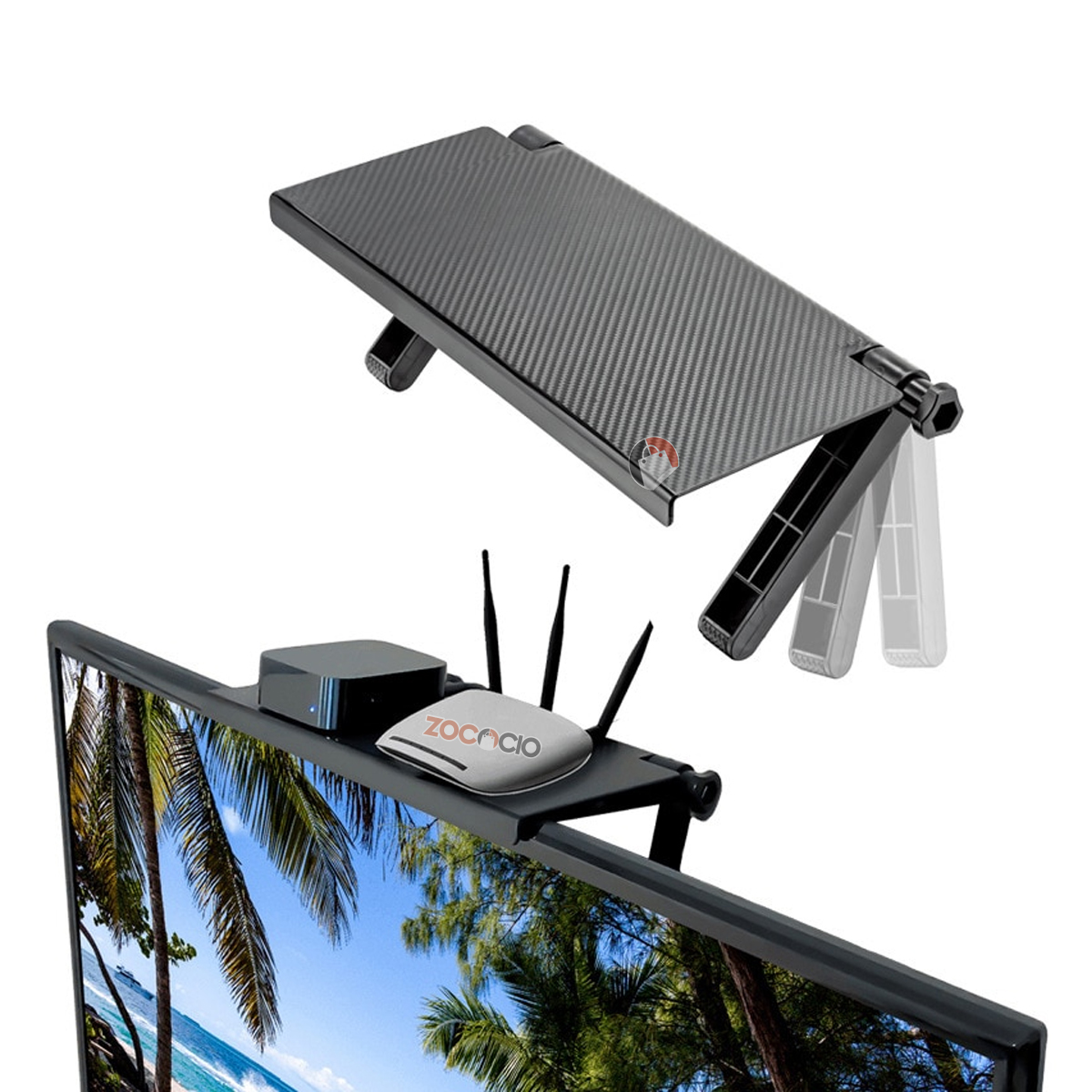 Miniatura 3 de Soporte Plegable Decodificador Base TV